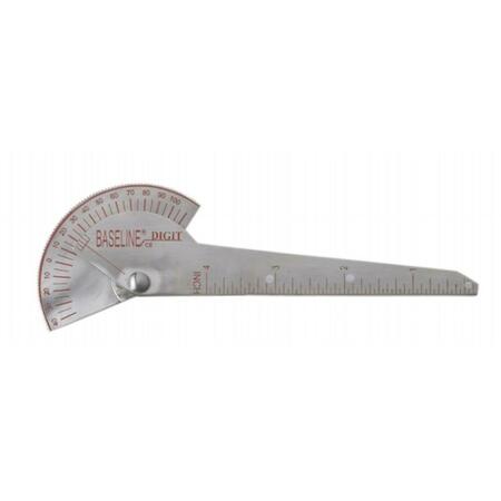 FABRICATION ENTERPRISES Baseline Finger Goniometer - Metal - 1-finger Design - 6 in. 12-1016